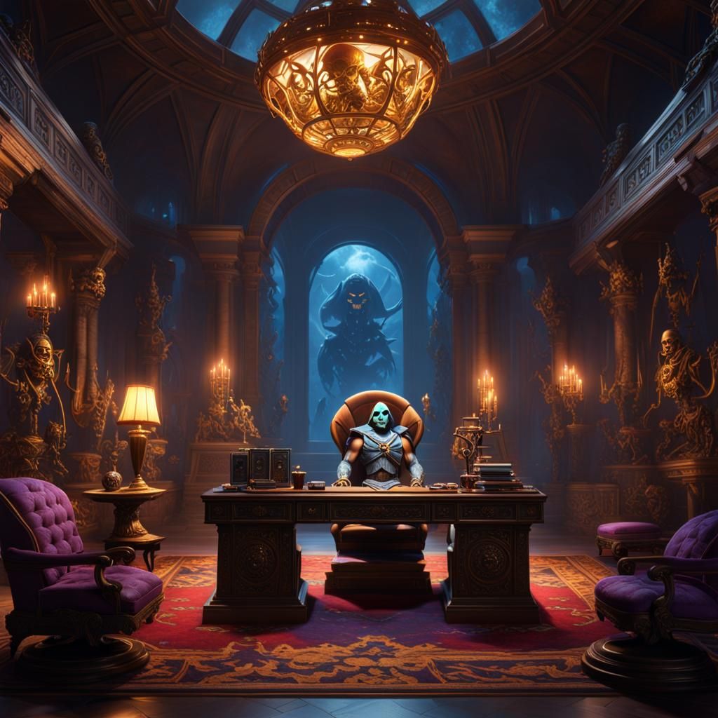 Skeletor's Office, Masters of the Universe, MOTU, interior d...
