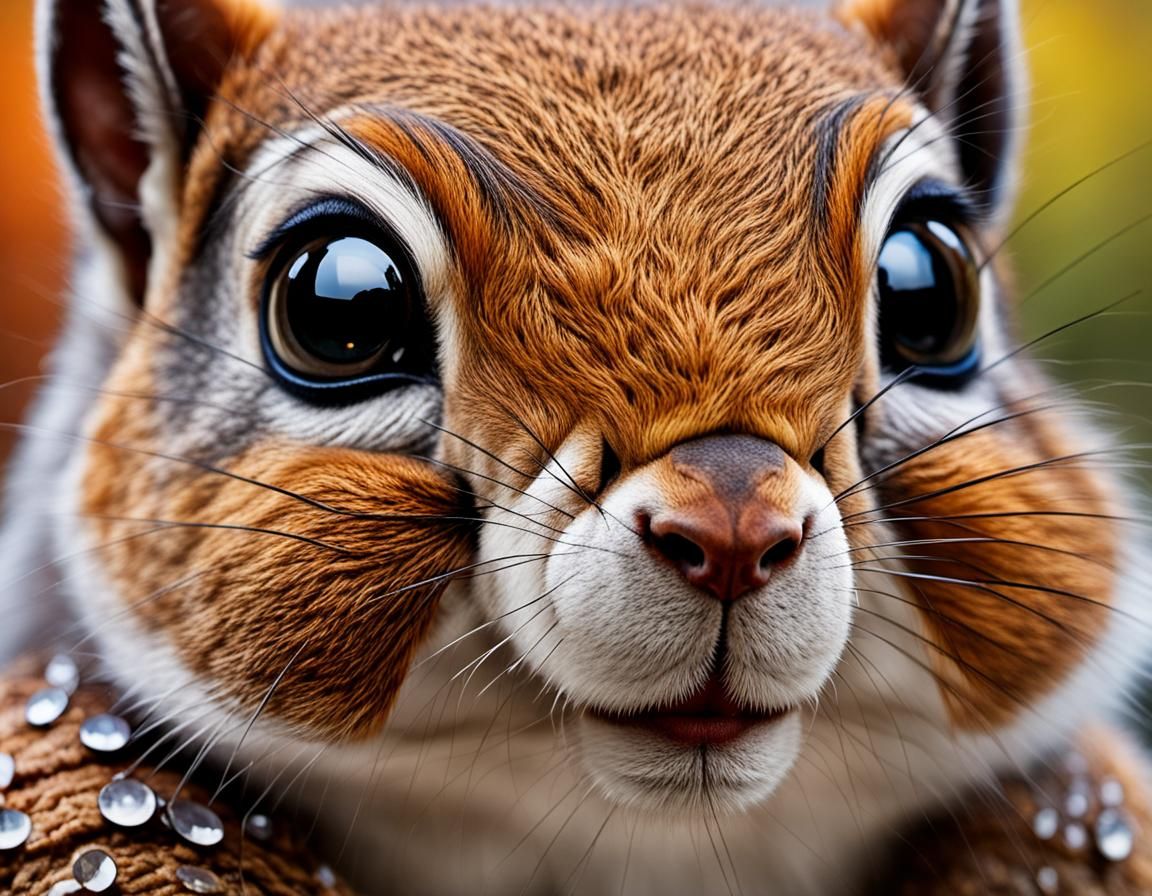 Crystal Squirrel Portrait: Professional Studio Photography