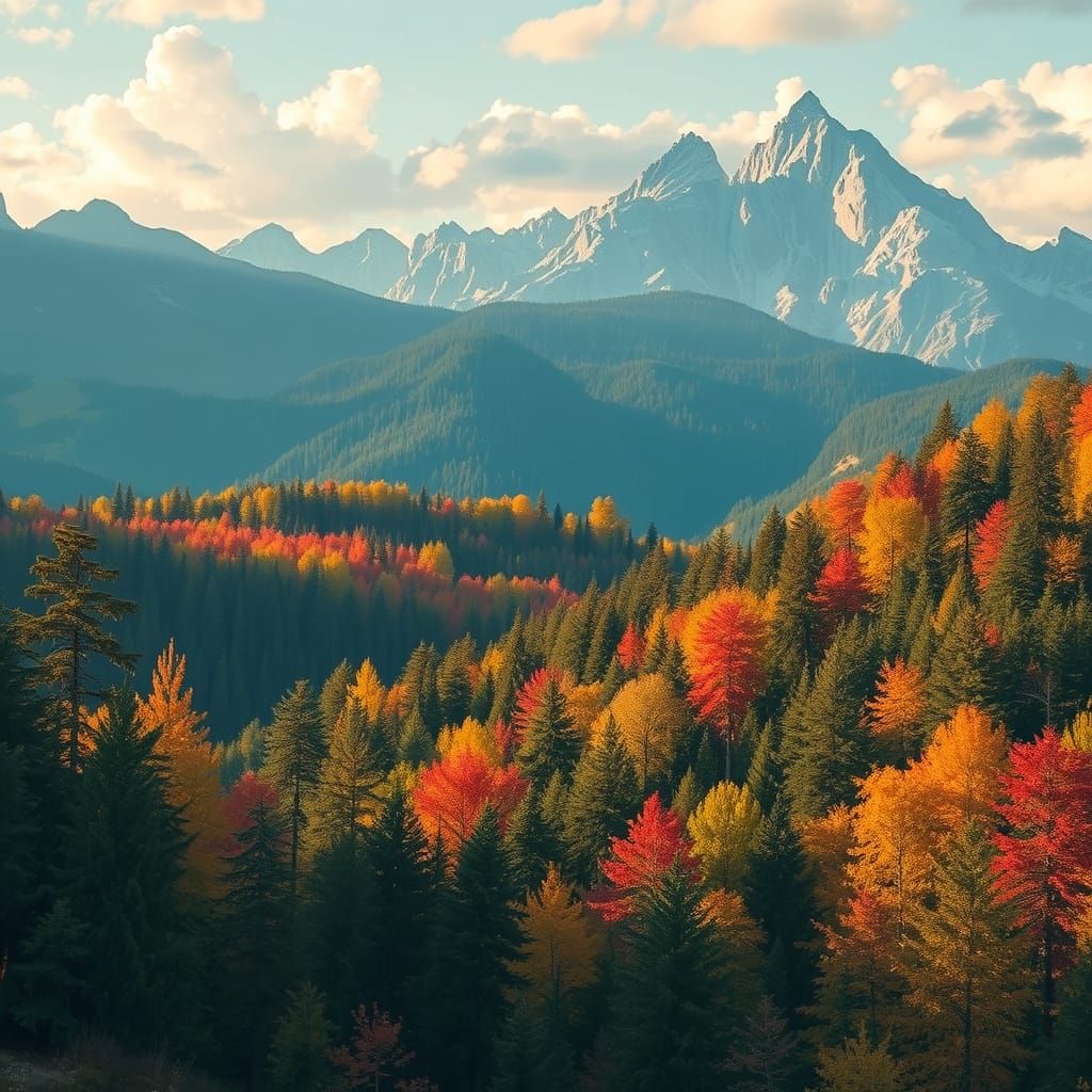 Ethereal Forest Landscape Inspired by Dreamy Art Styles