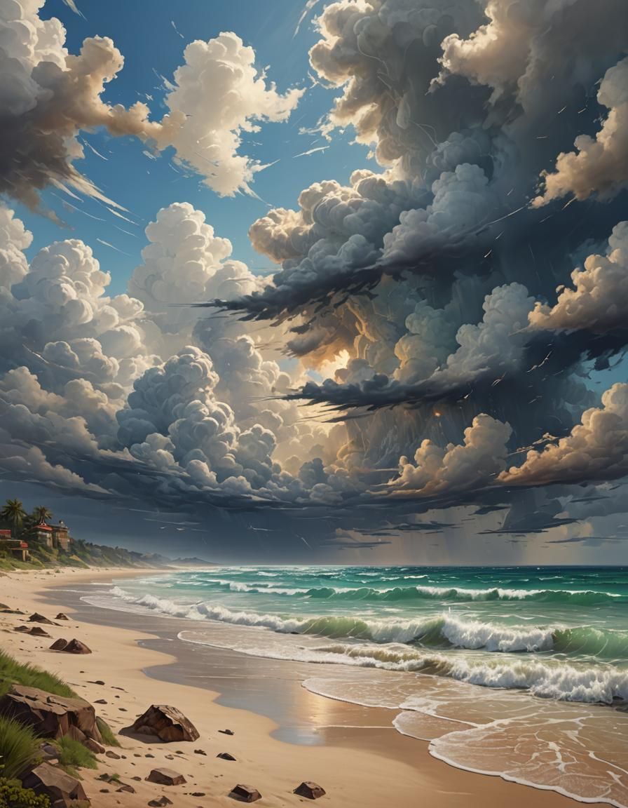 The beach landscape