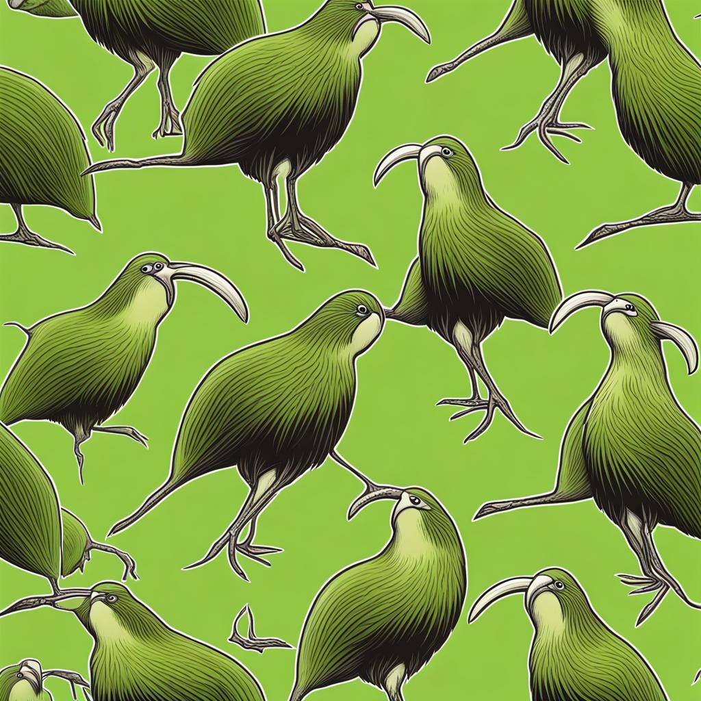 Kiwi Bird Image Generated from Simple Prompt