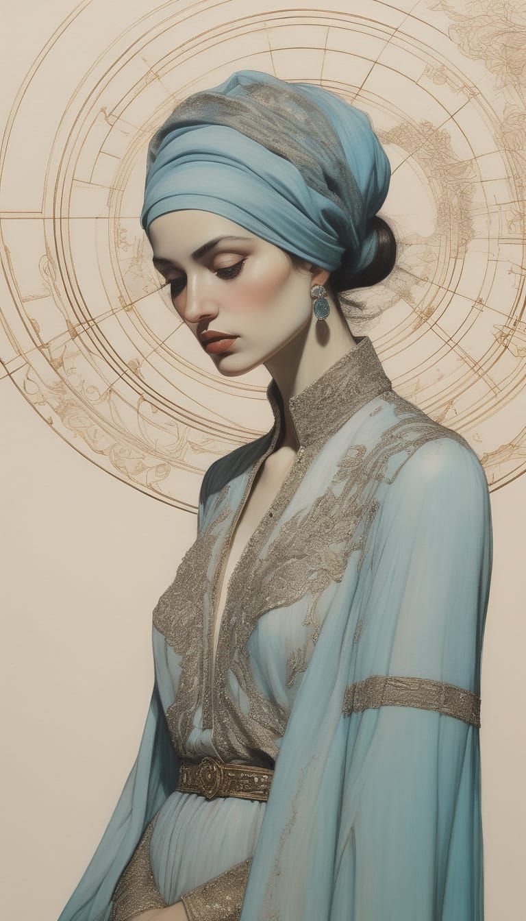 Dreamscape in Cornish Style with Rococo Elements