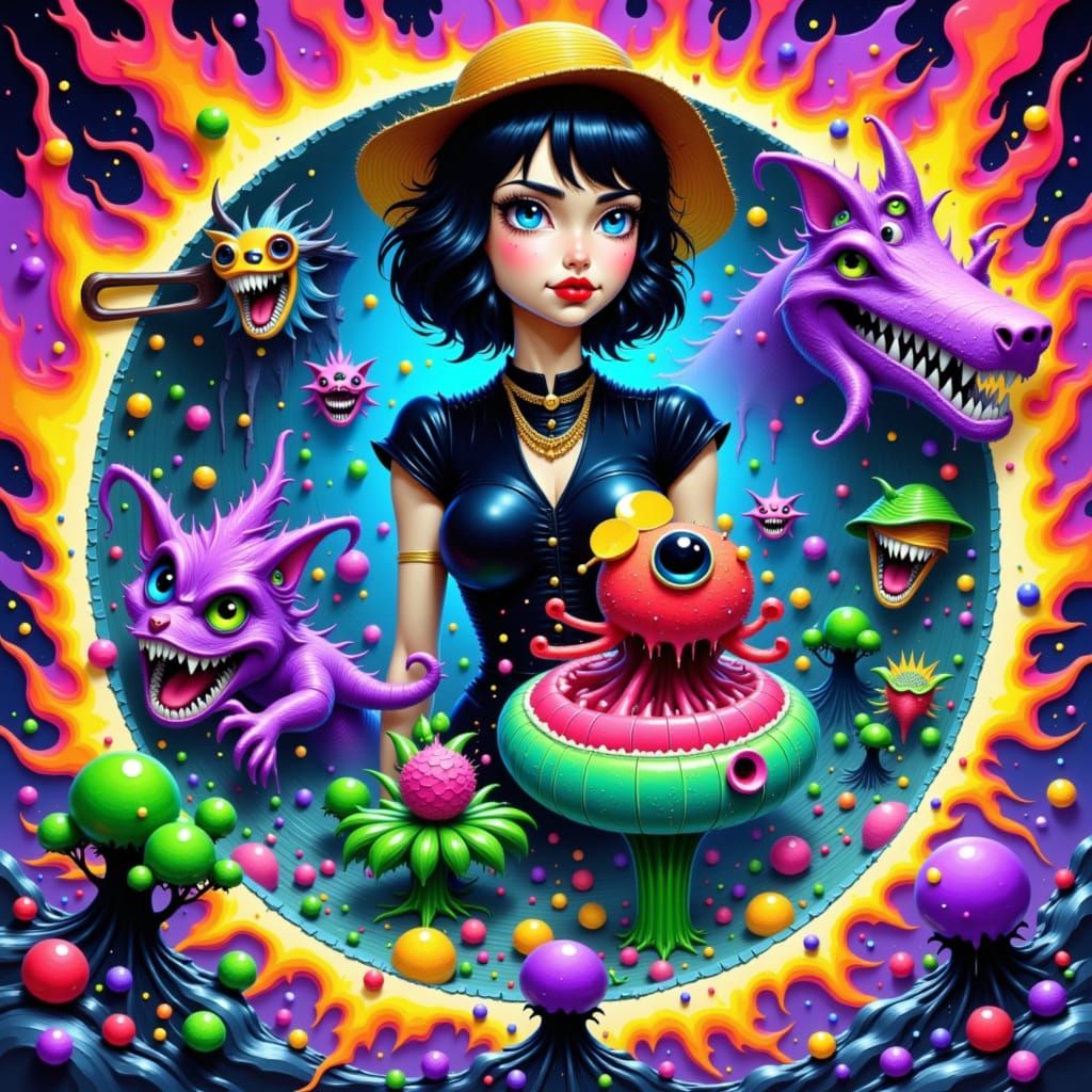 Audrey II & Jack Burton Battle Chaos in Vibrant Mashup