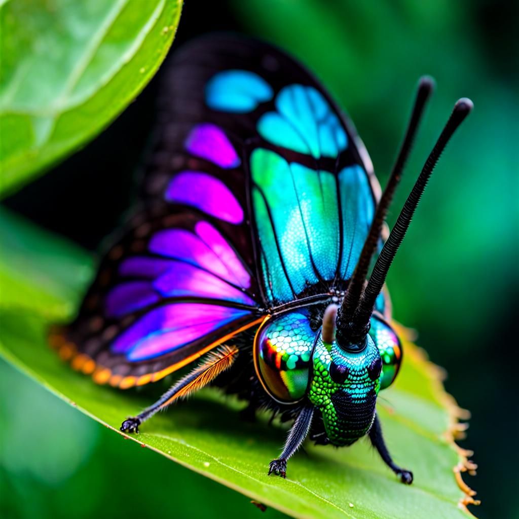 Caterpillar to Butterfly Transformation: Macro Timelapse