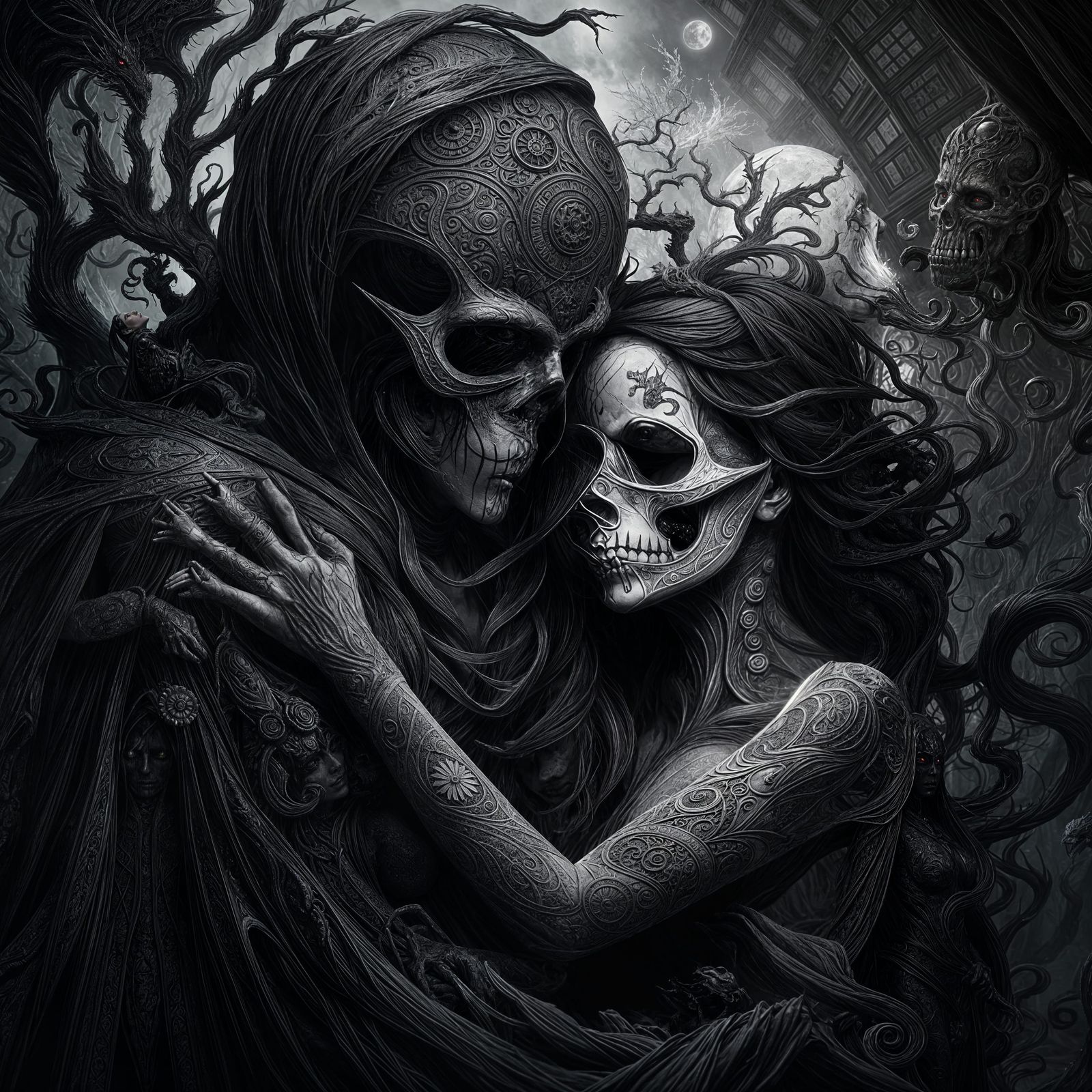 Death and Life as Lovers: A Study in Contrast