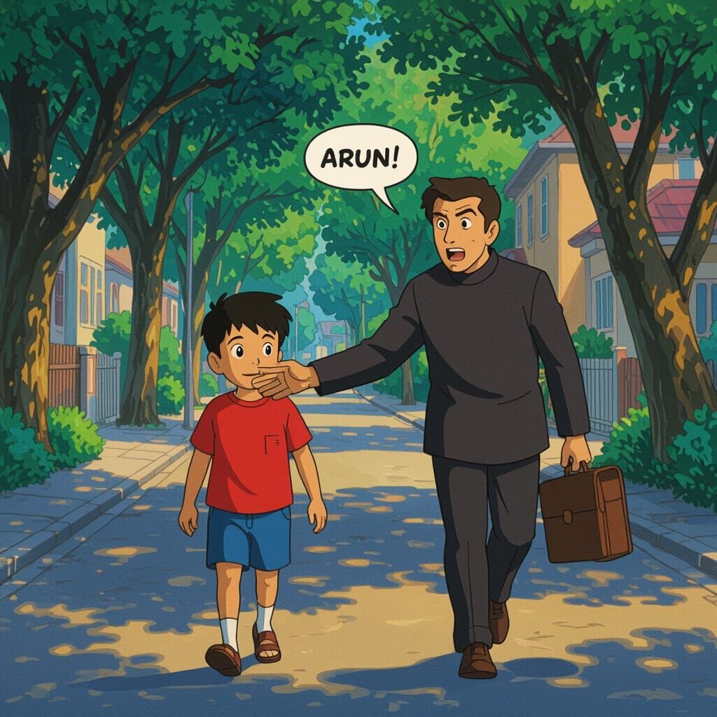 Boy Walking Alone on Quiet Street, Suspicious Man Grabs Him