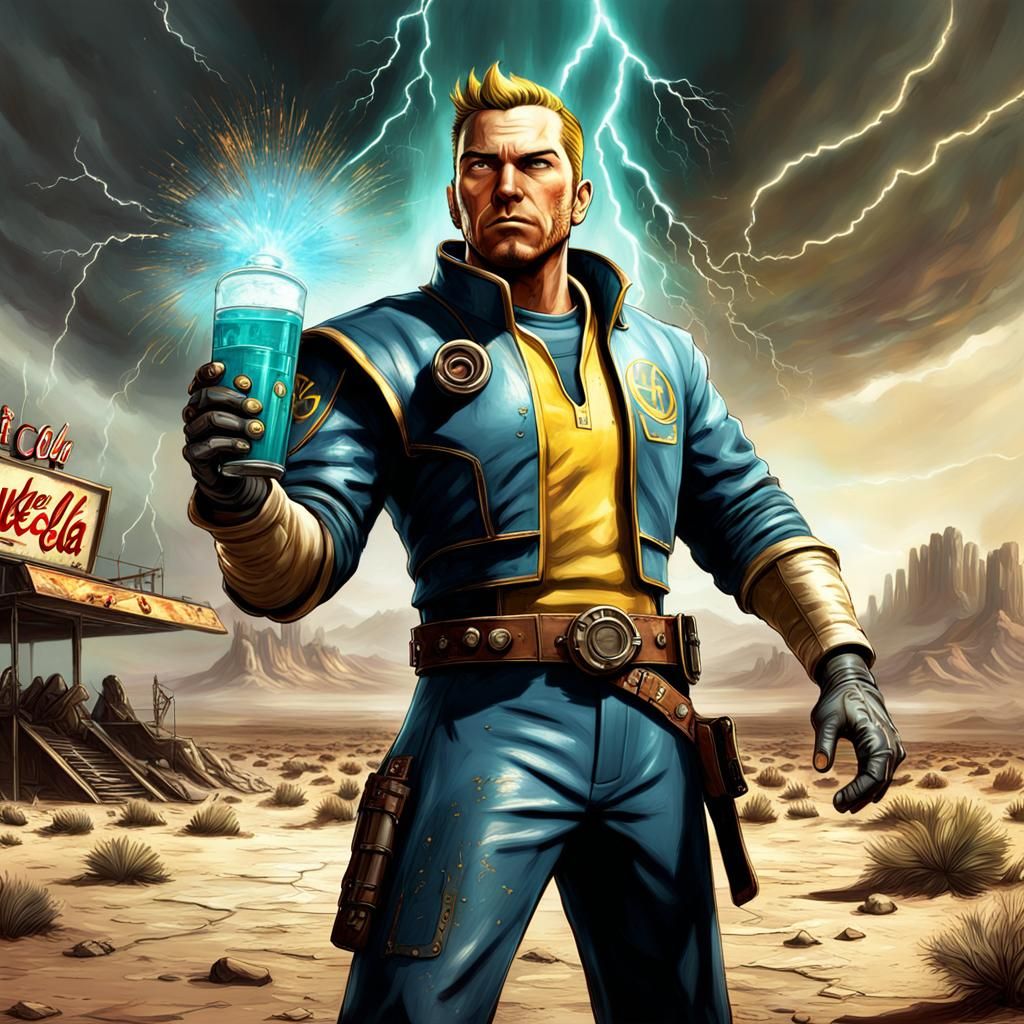 Vault Boy Hosts Nuke Cola Opening Day