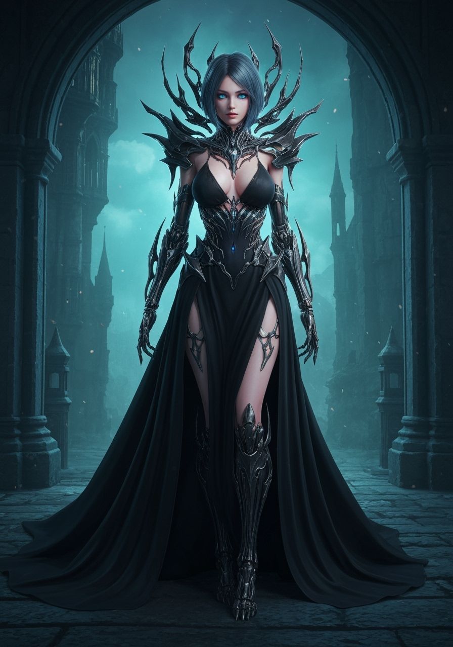 Phyrexian Woman with Mechanical Enhancements