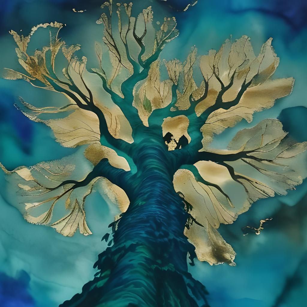 Hanging Man in Giant Ash Tree with Ravens