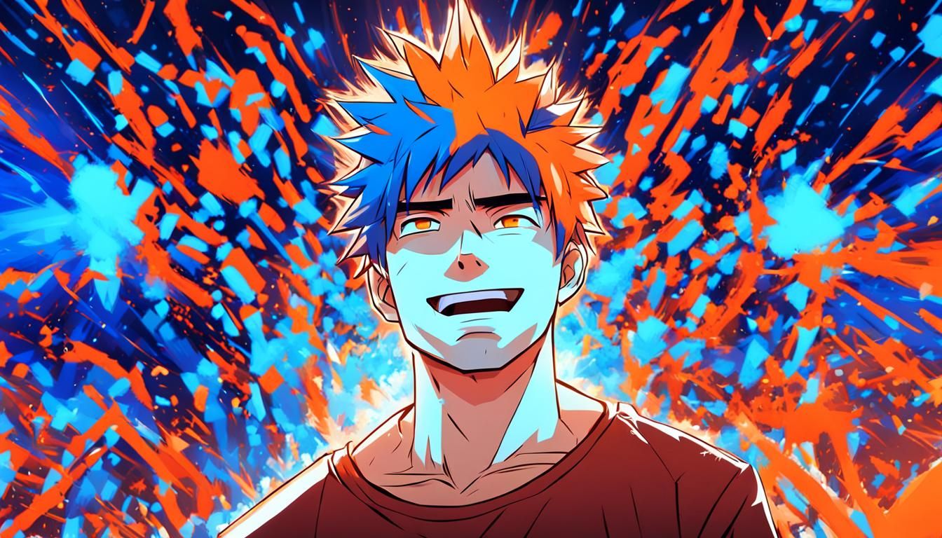 Vibrant Anime Portrait of Bob the Rizzler