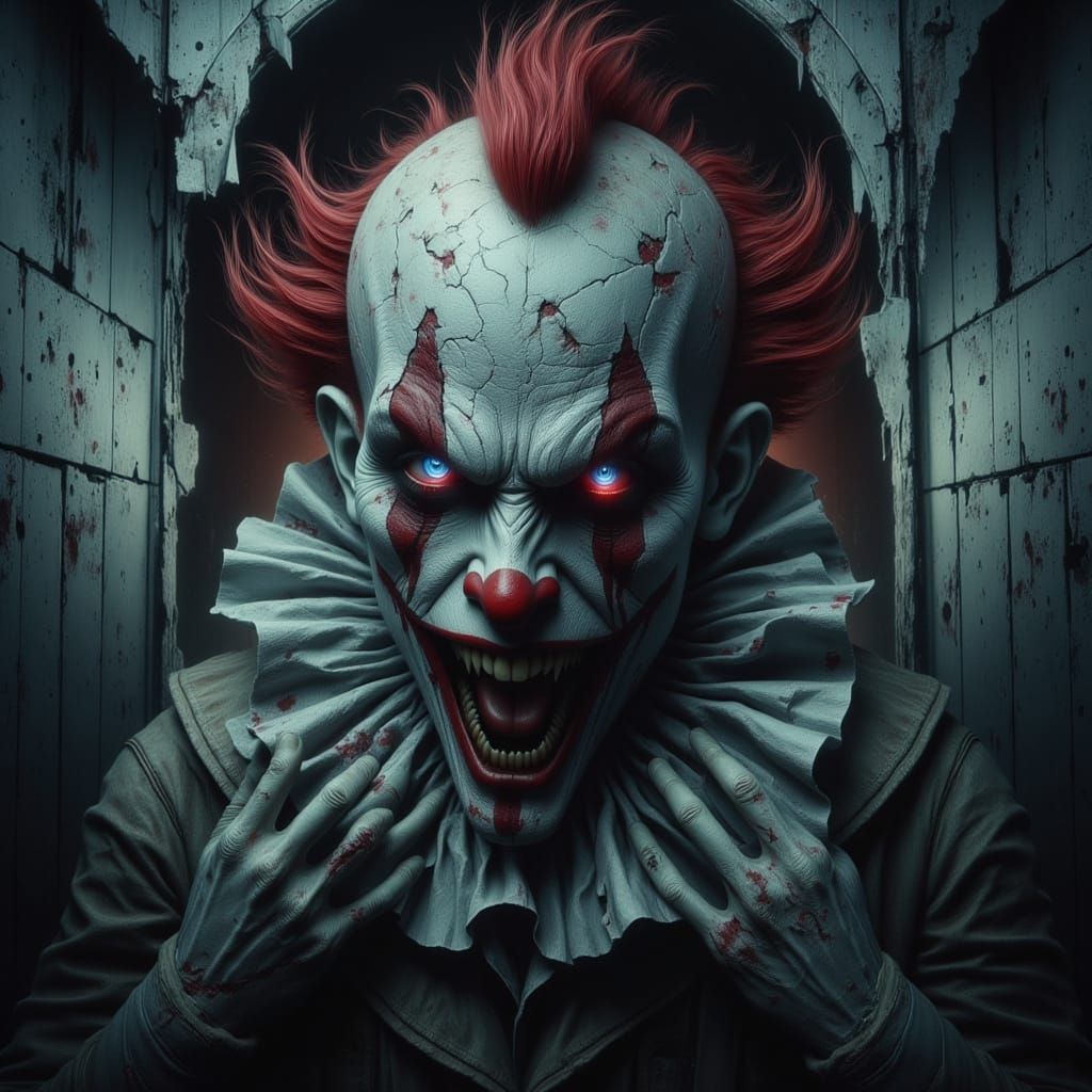 Art the Clown Haunts Haunted House with Floating Spirits