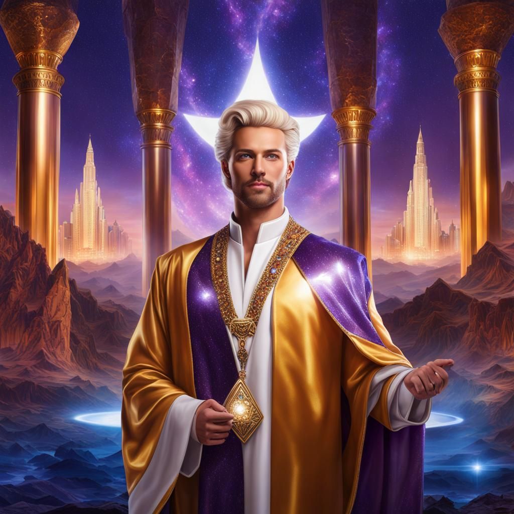 Atlantis: Nordic Divine Master in Futuristic City