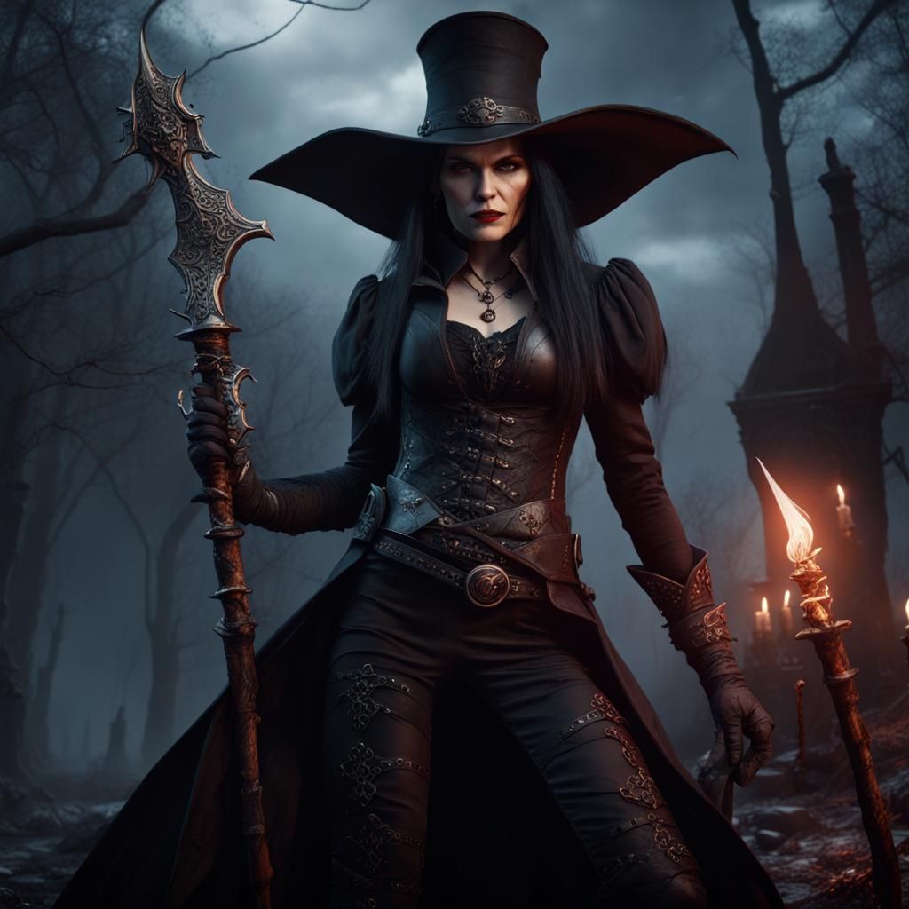 Gothic Vampire Hunter Art: Tarja Turunen Portrait