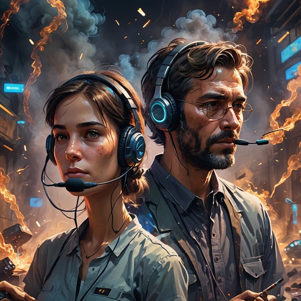 Smoldering Portrait in Greg Rutkowski Style