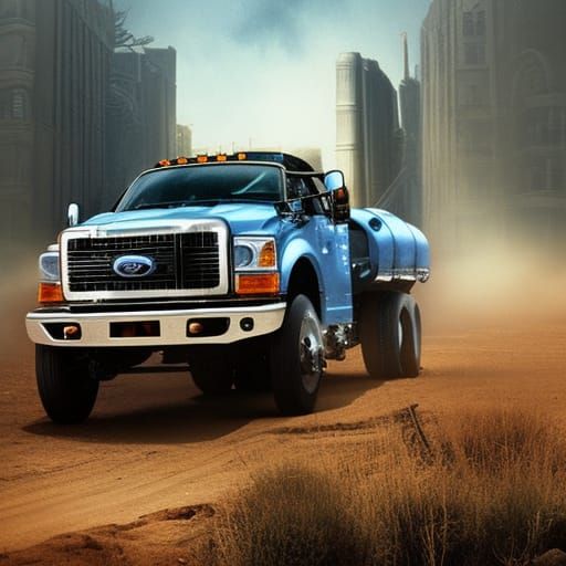 Epic Ford F-750 Cinematic Digital Painting