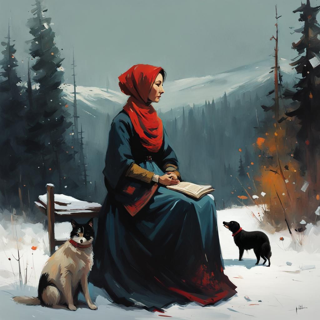 Whistler's Mother as Digital Art