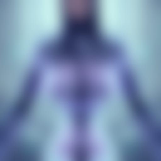 Android Woman in Anime Key Visual Style
