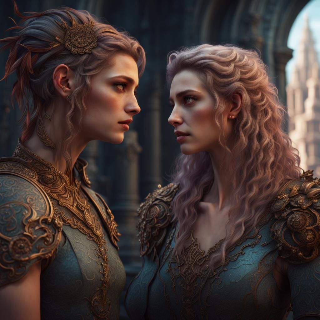 Intricate Hair Competition in Fantasy Concept Art