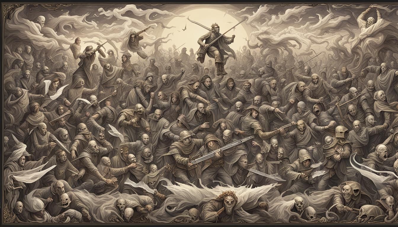 Epic Battle Between Light and Darkness