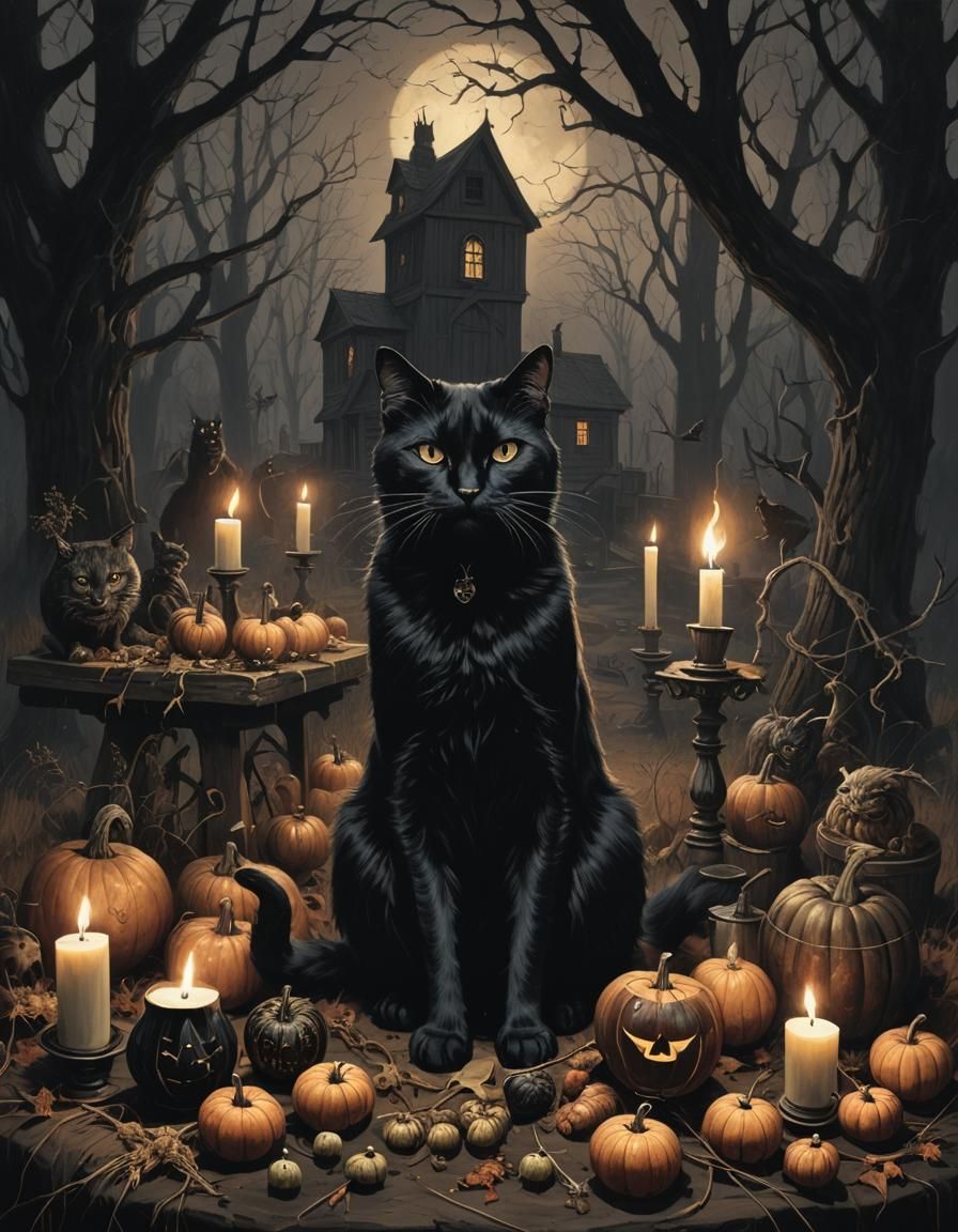 Sinister Dark Folk-Horror Puritan Witchcraft Scene