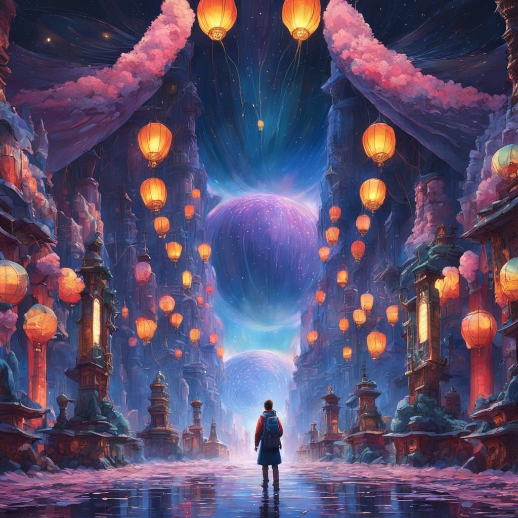 Surreal Paper Lanterns Soar into the Evening Sky in a Whimsi...