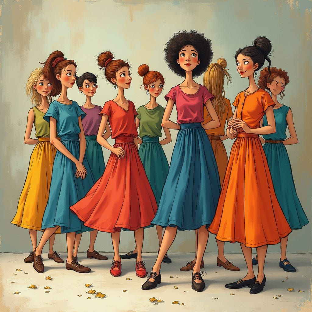 Vibrant Roupas Dance in Colorful Chaos