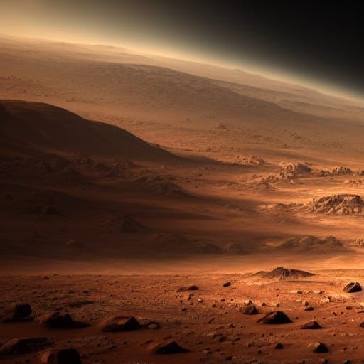 Epic Cinematic Mars in Digital Matte Painting