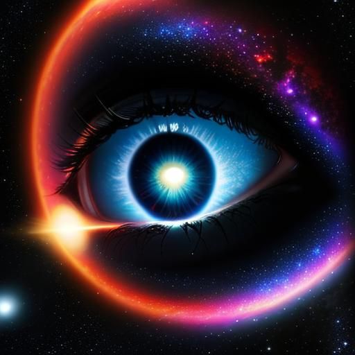 Enchanted Eye Reflecting Cosmic Nebula