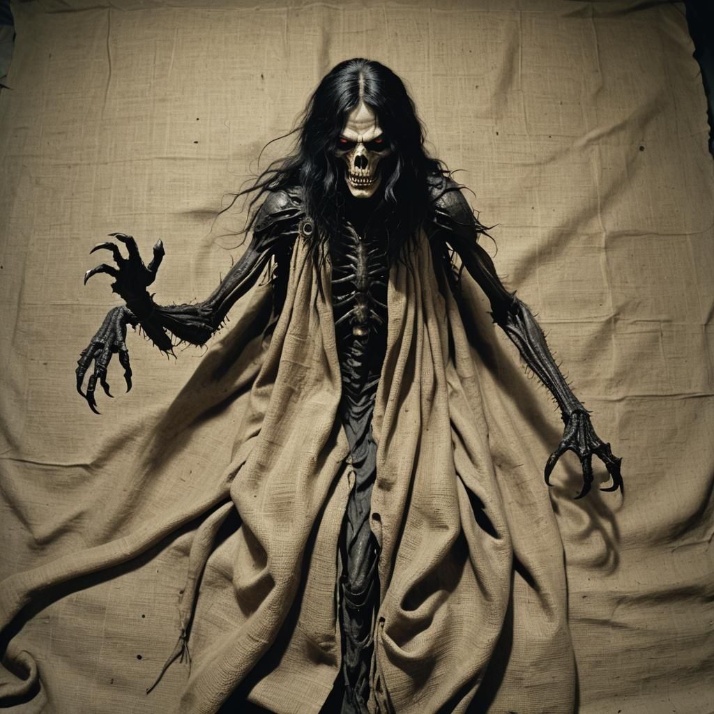 Terrifying Entity Crawling from Burlap Sack