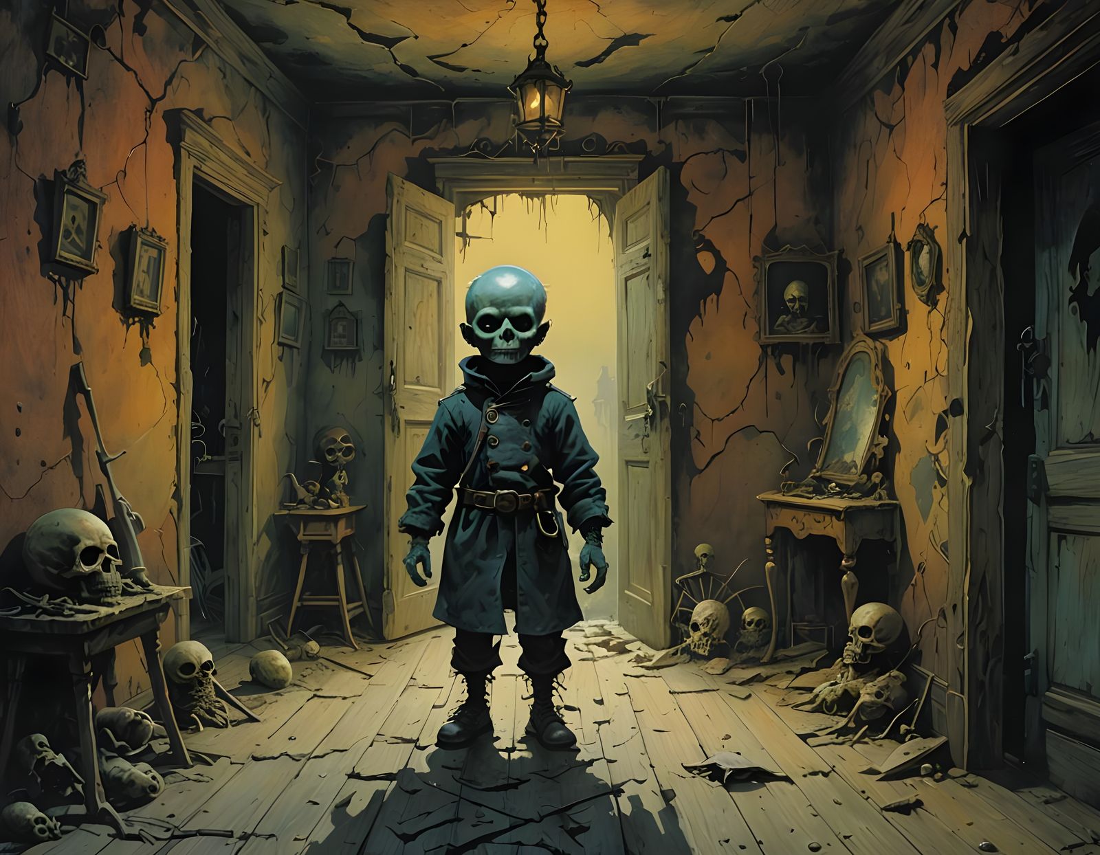 Mysterious Doll in Creepy Abandoned Mansion