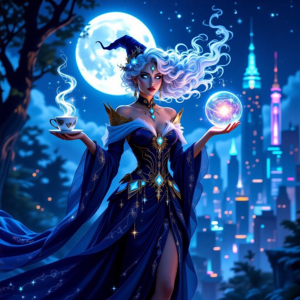 Celestial Witch of Light and Shadow in Two Realms