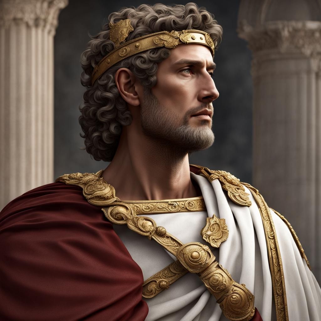 Idealized Portrait of a Beautiful Roman Emperor