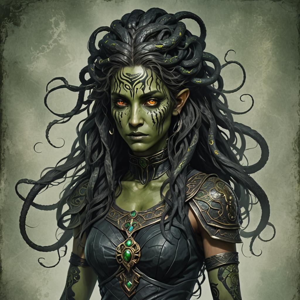Medusa Sheppard Portrait in Detailed Matte Painting