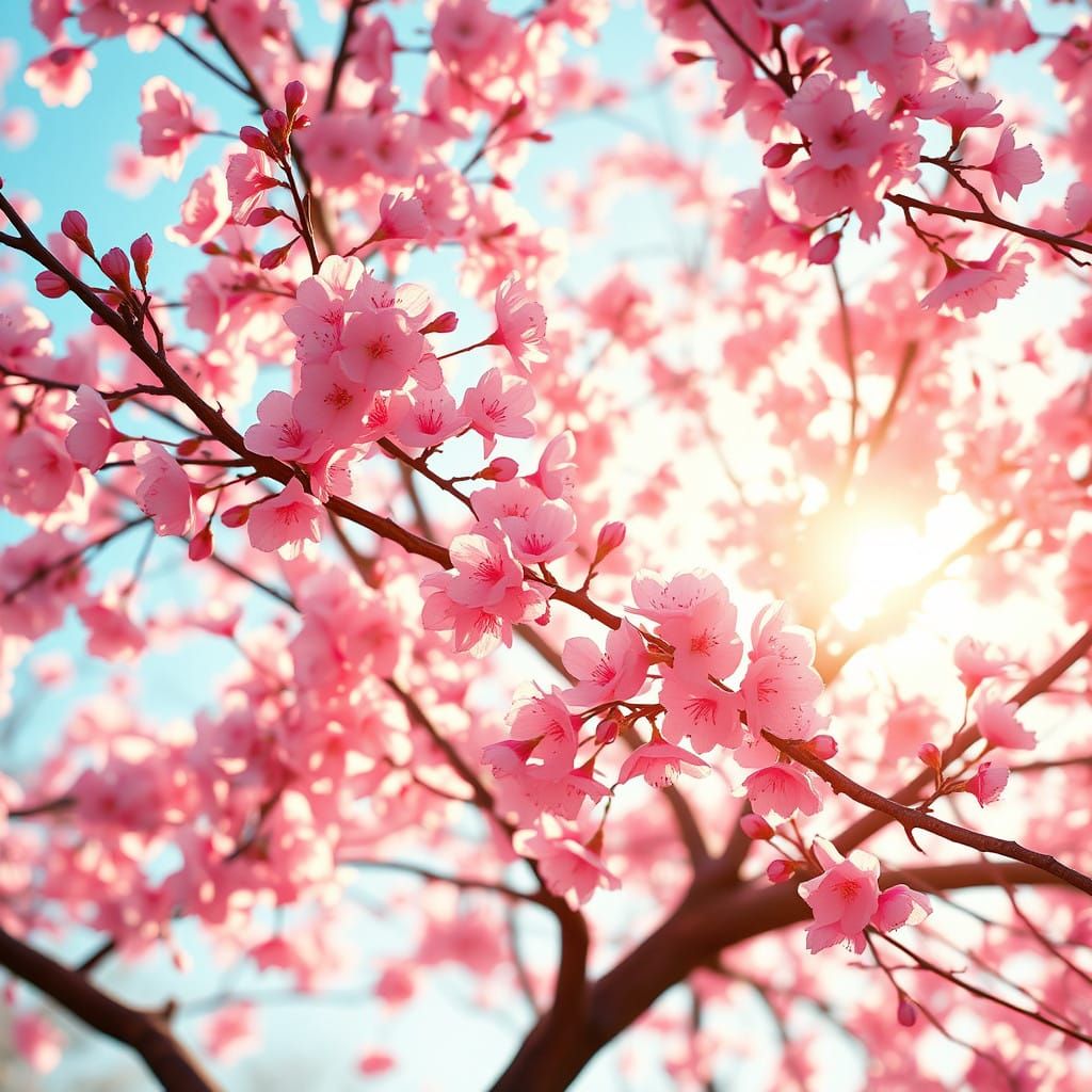 Breathtaking Sakura Tree in Vibrant Bloom