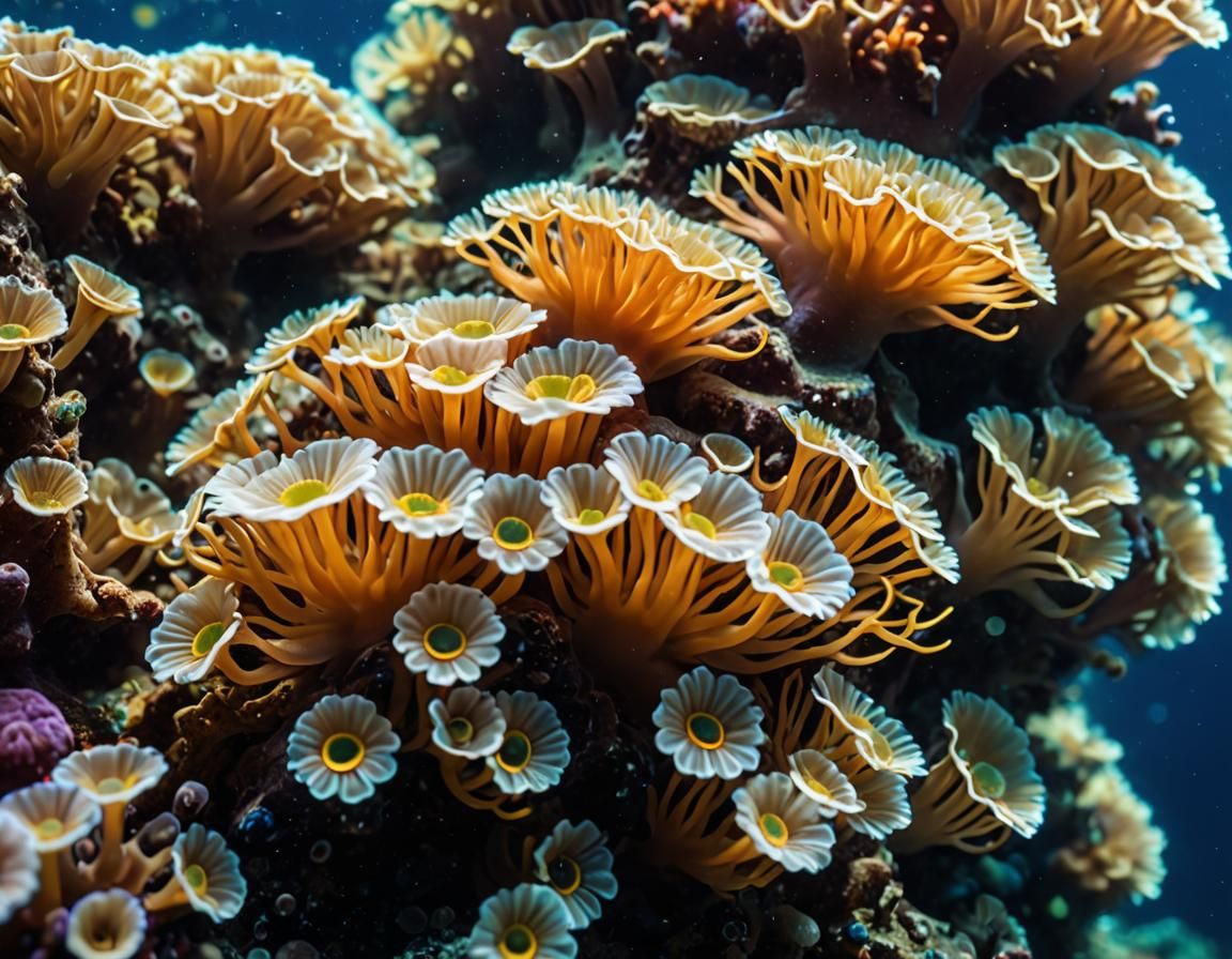 Vibrant Coral Reefs Underwater Macro Photography