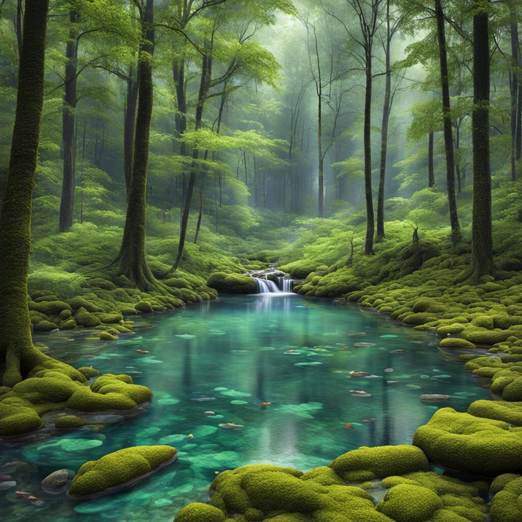 AI Generated Magical Places Image