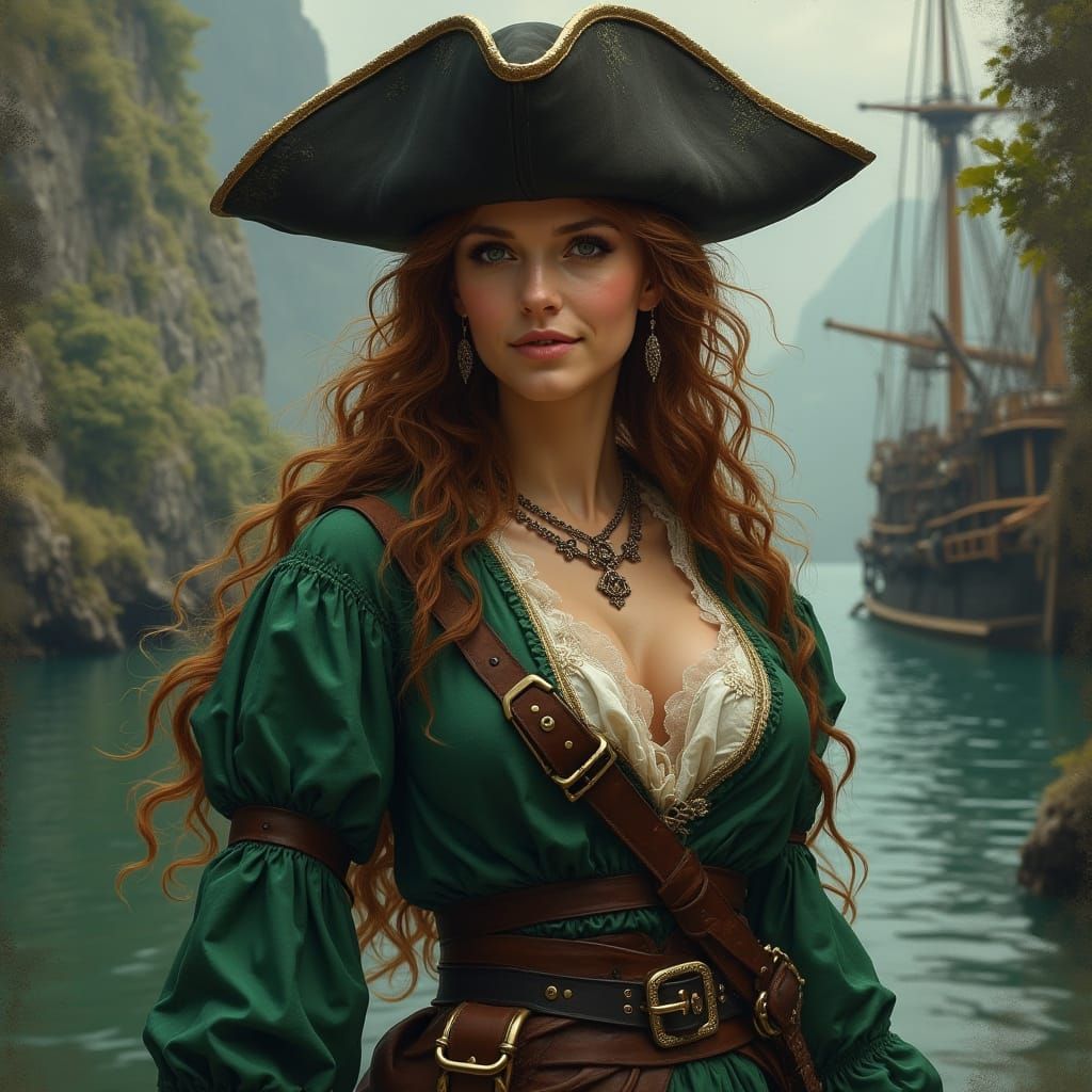 Irish Pirate Queen in Regal Glory