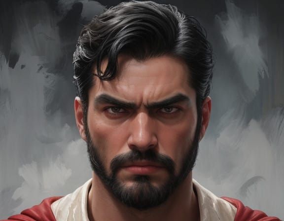 Elegant Fury: A Hirsute, Handsome Superman