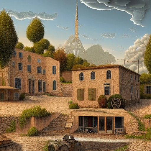 Raft of the Medusa Matte Painting in Dystopian Style