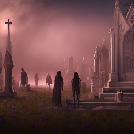 Teenagers Awaken the Dead in Gothic Cemetery