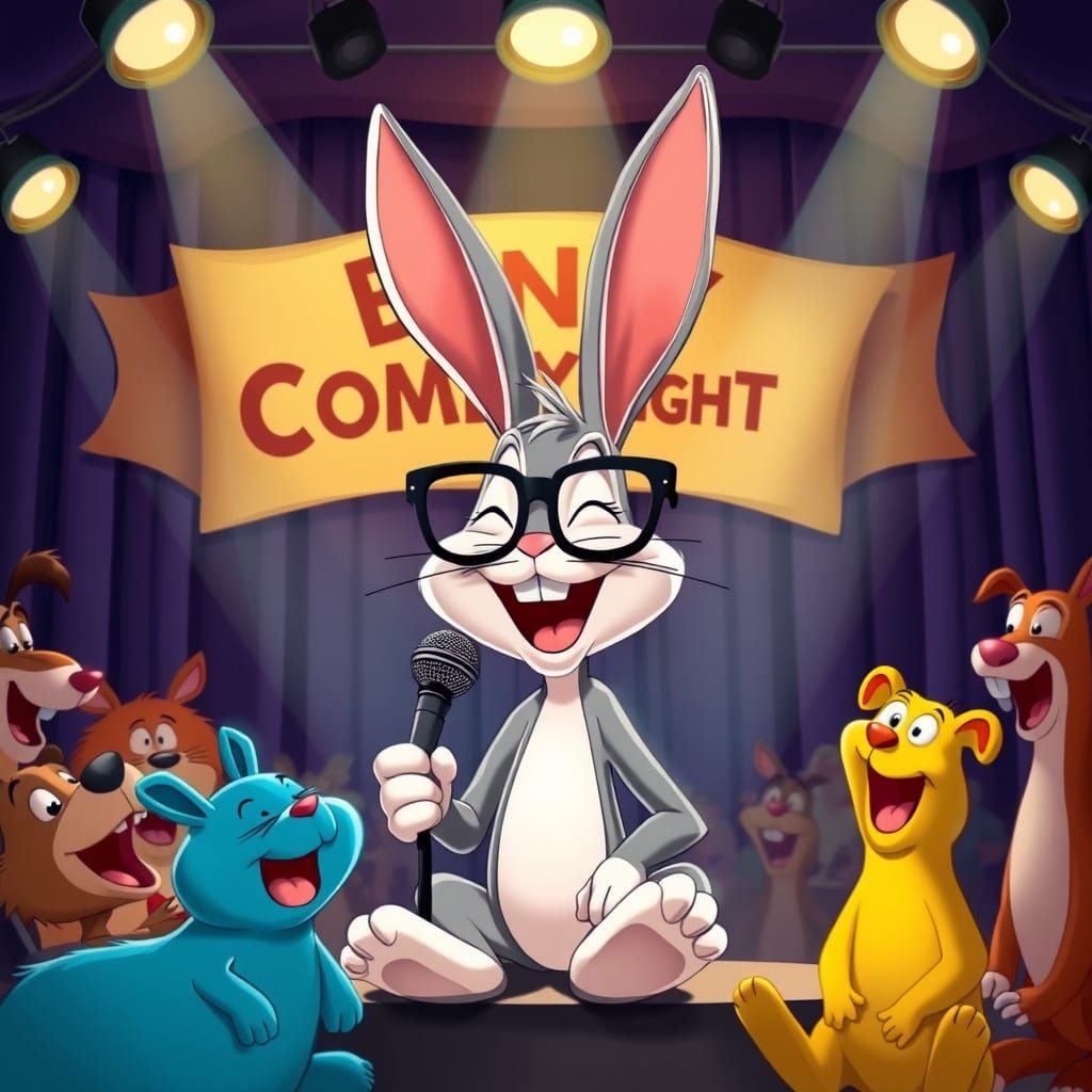 Bunny Comedian's Hilarious Stand-Up Show