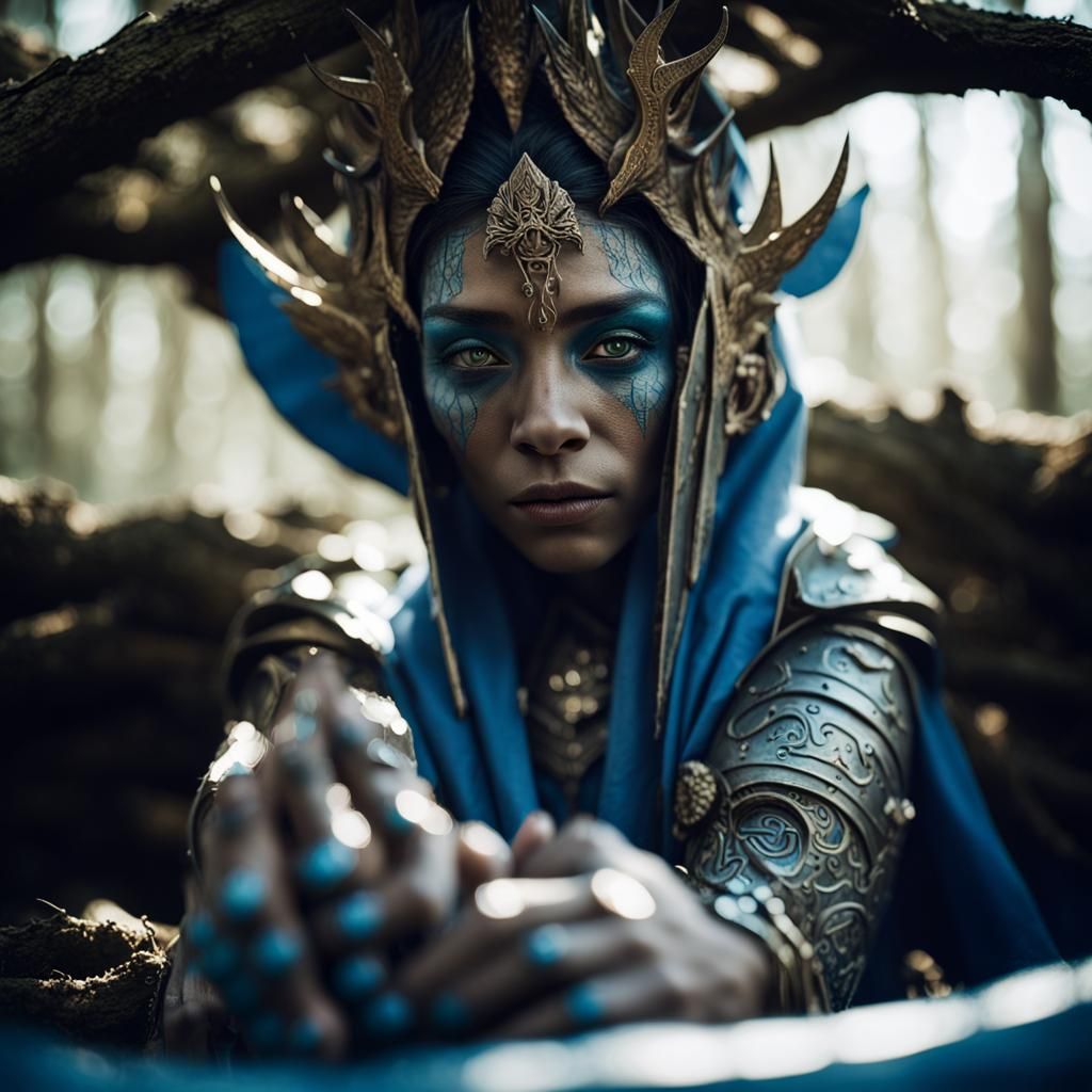 Spectral Wood Elf Princess Portrait