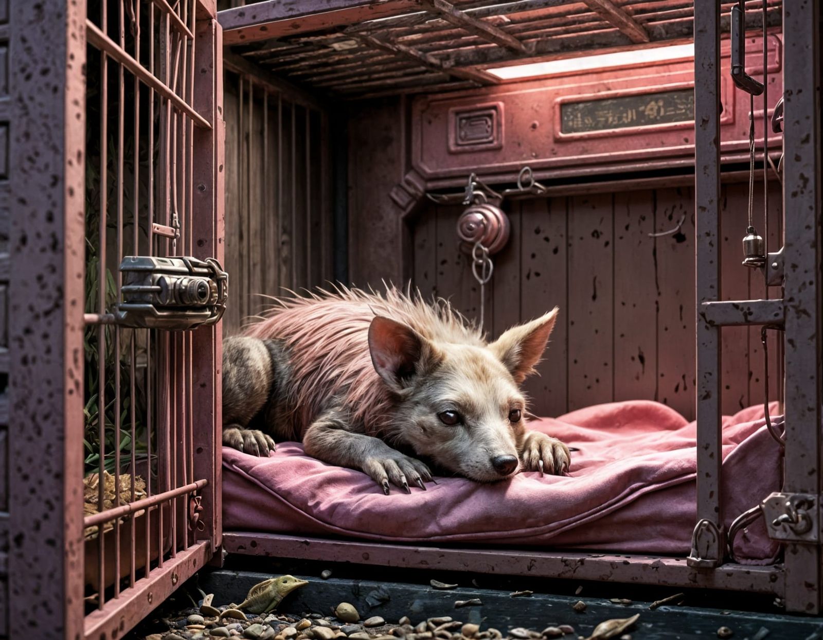 Cute Chupacabra Sleeps: Fantasy Art Masterpiece