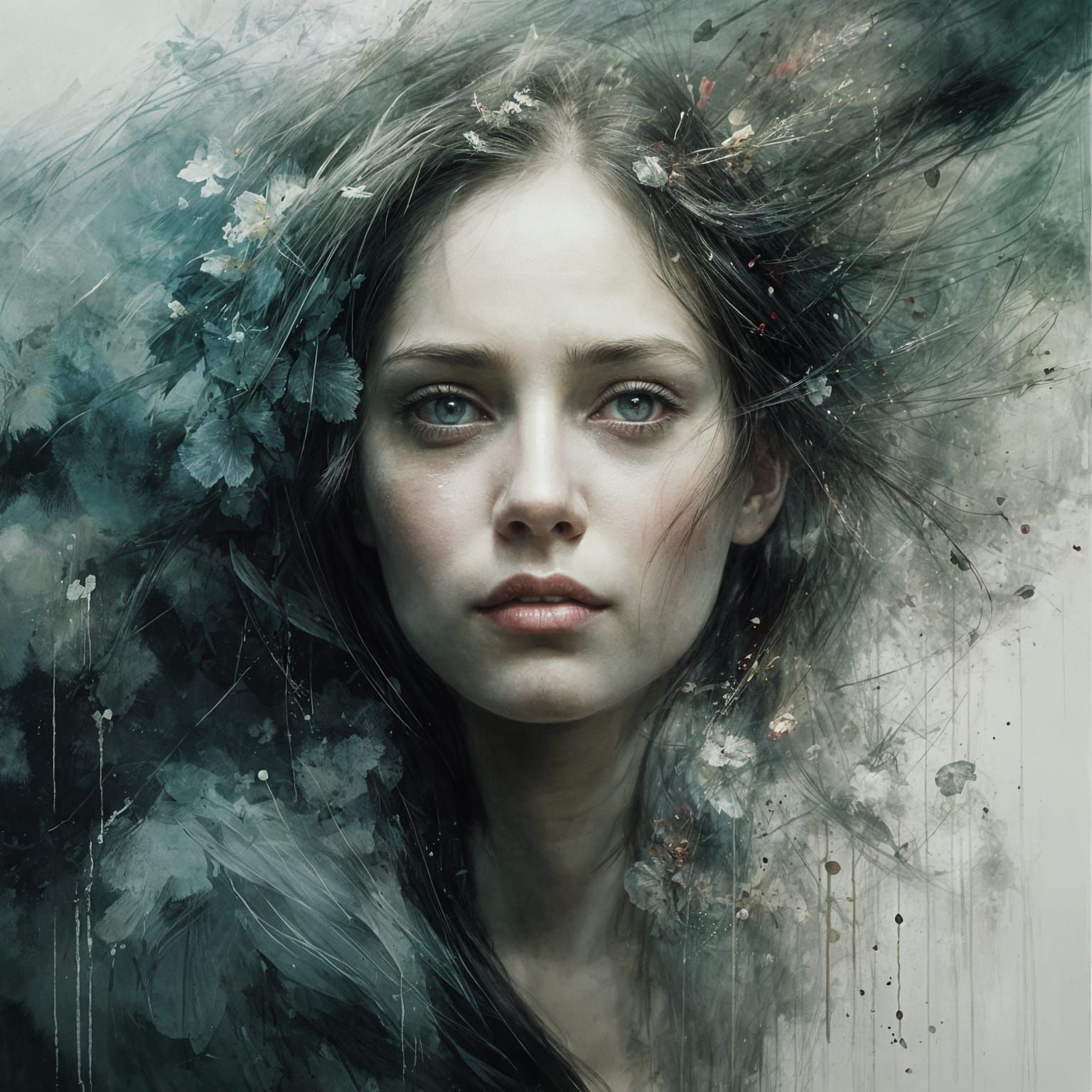 Whimsical Fairy in a Dreamlike Landscape