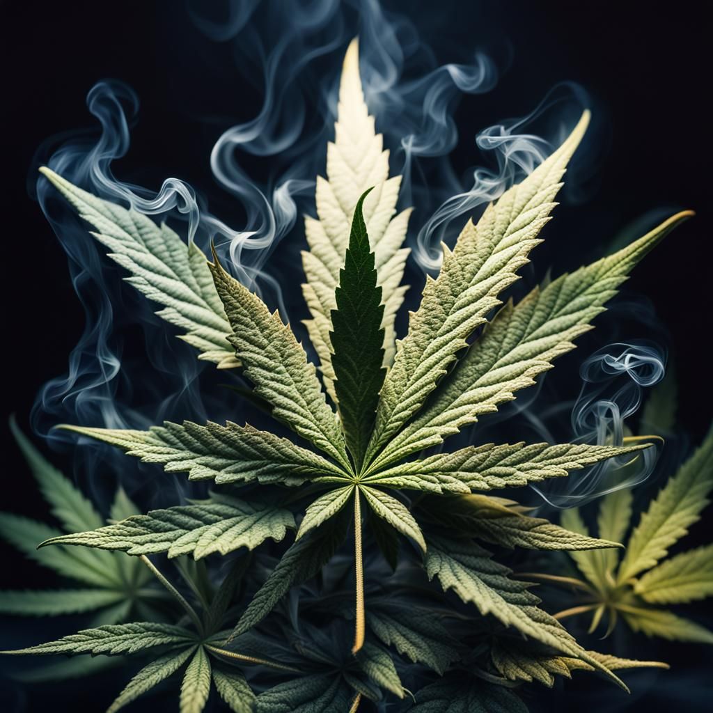 Cannabis Smoking Items Logo in High Definition
