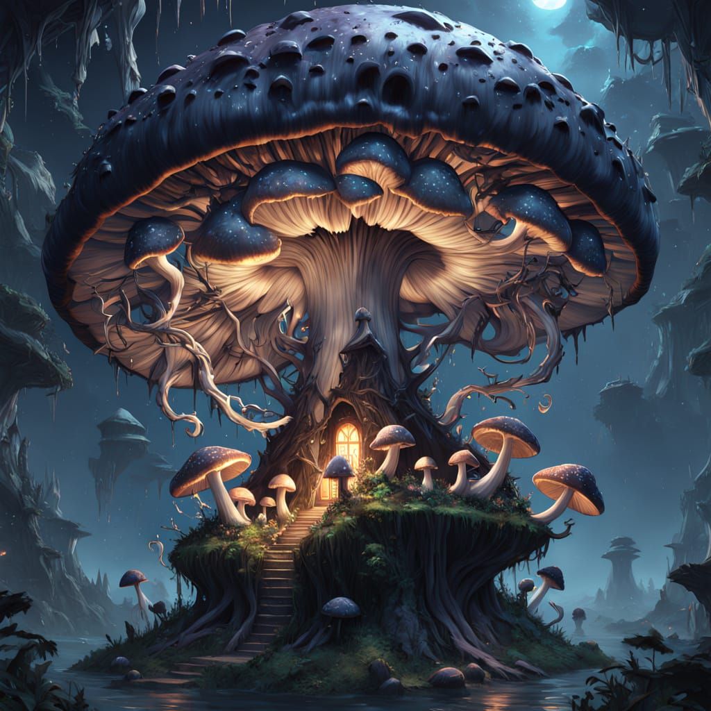Eldritch Cosmic Horror in Mysterious Mushroom Abode