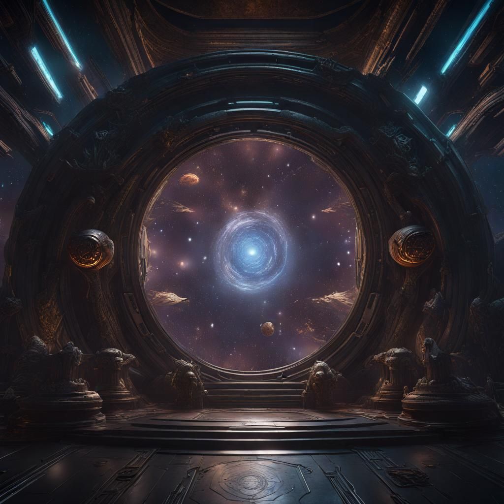 Hyperdetailed Void in Space Concept Art