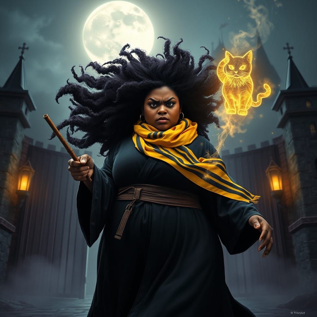 A Dark Fantasy Wizardess Defies Gravity in a Haunting Mediev...