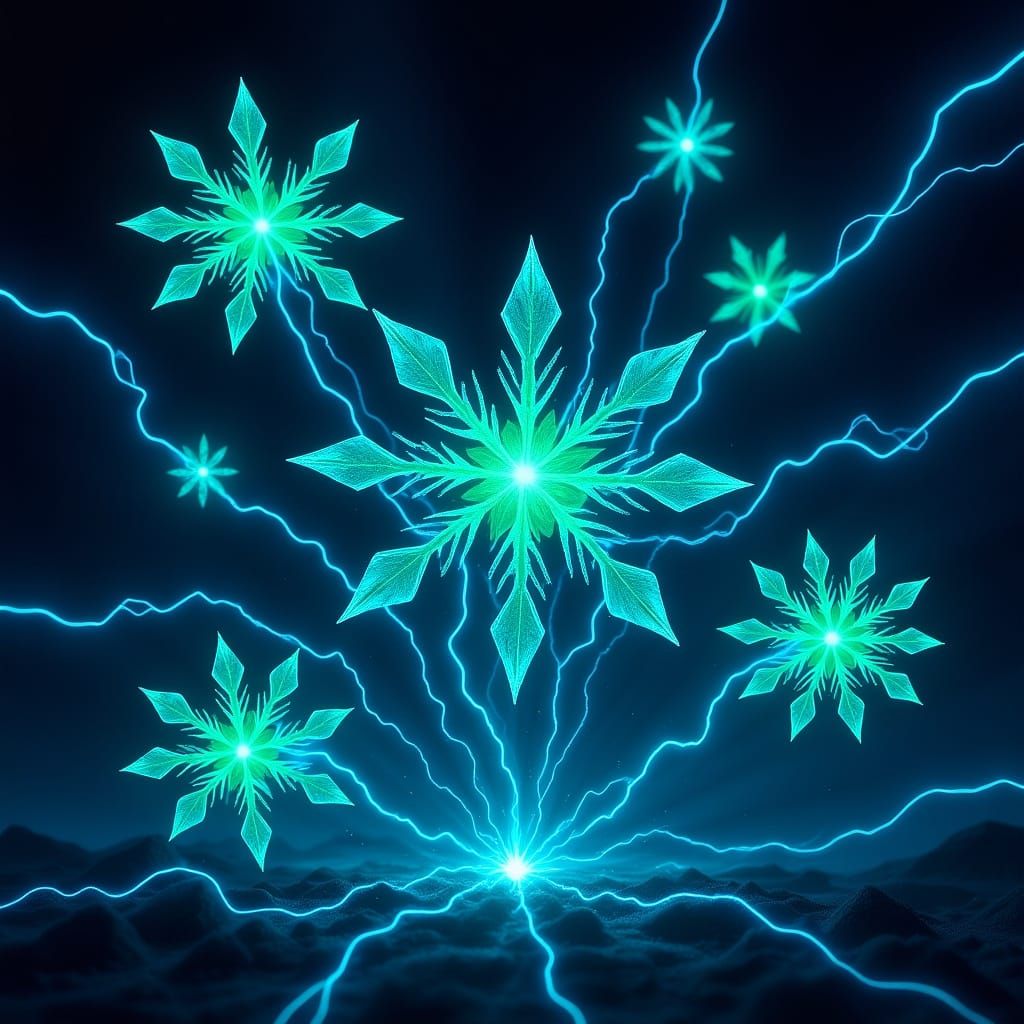 Flexoelectricity Visualization: Glowing Ice Crystals in Frig...