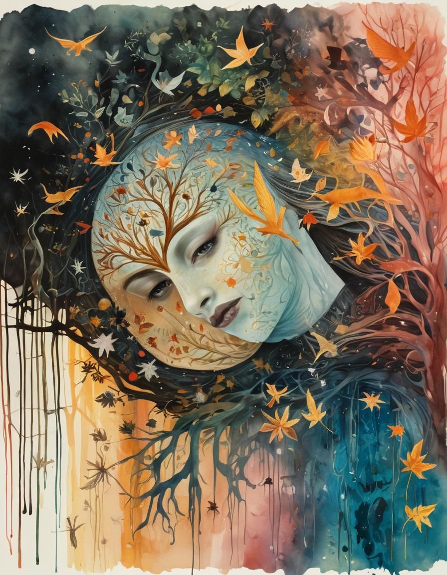 Enchanted Forest: Summer and Autumn Surreal Dream